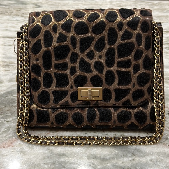 Chanel Authentic Excellent Condition Pony Calf Skin And Leather Hand Bag - Picture 14 of 17